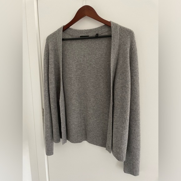 ATM Anthony Thomas Melillo Cashmere Cardigan. Grey (Heather Fog). Size XS - Picture 3 of 7